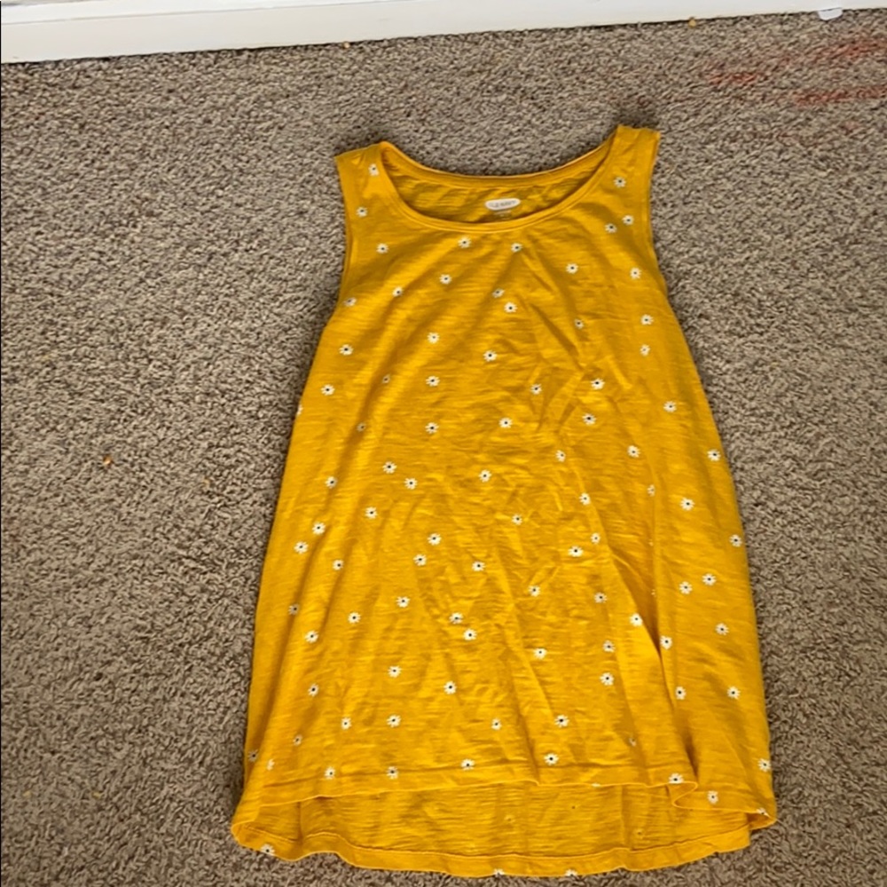 New! Old navy yellow tank top